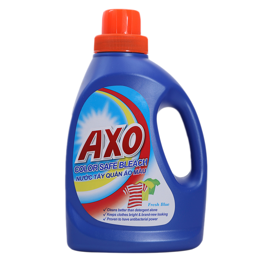 Nước Tẩy Quần Áo Màu Axo Xanh Dương Hương Tươi Mát Chai 400ml