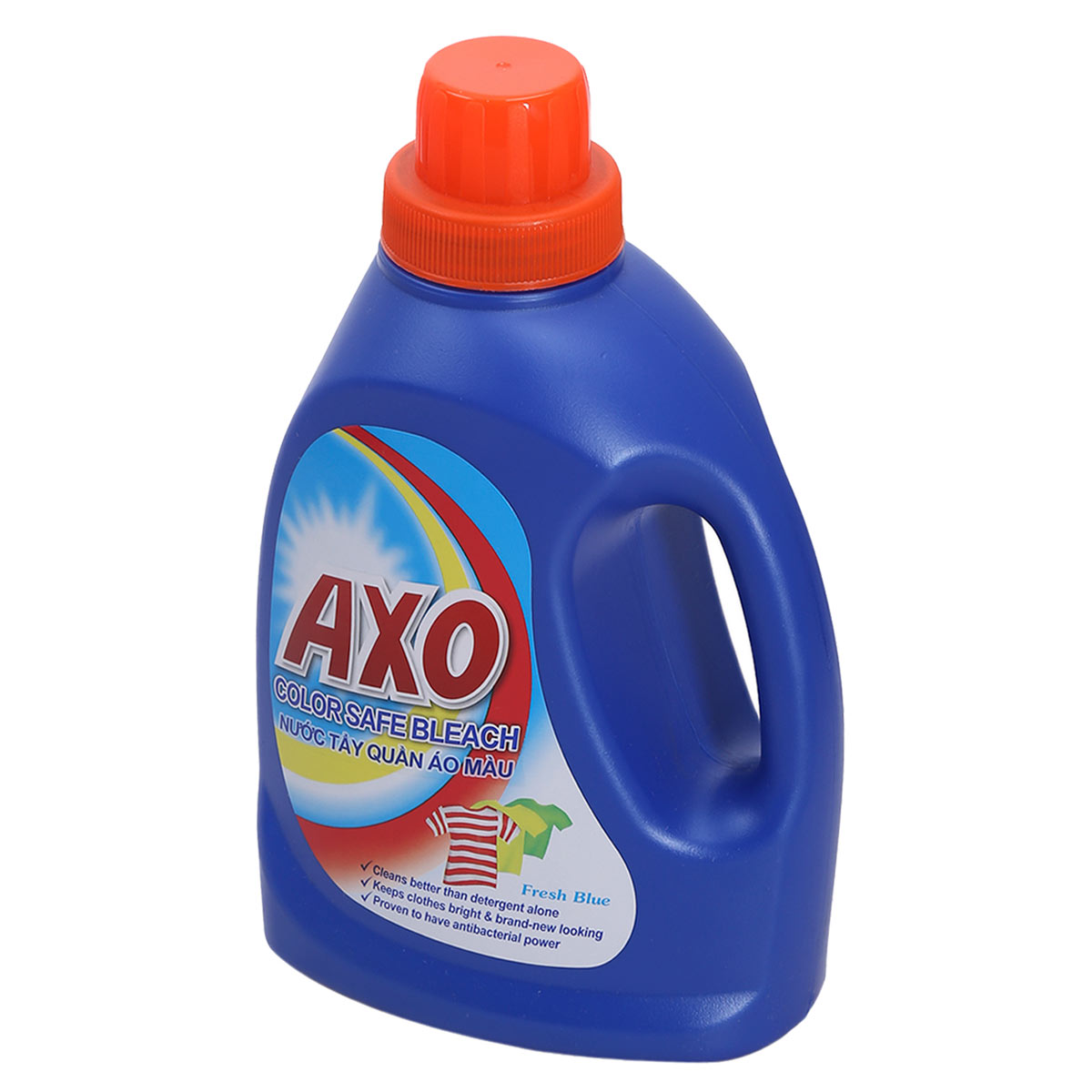 Nước Tẩy Quần Áo Màu Axo Xanh Dương Hương Tươi Mát Chai 400ml