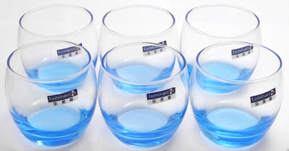 Bộ 6 Ly Thủy Tinh Thấp Luminarc Salto Ice Blue J1584 -