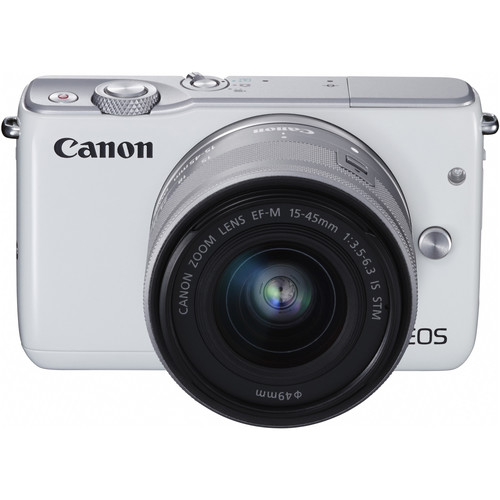 Máy Ảnh Canon EOS M10 (Trắng) EF-M15-45 IS STM - Hàng Nhập Khẩu