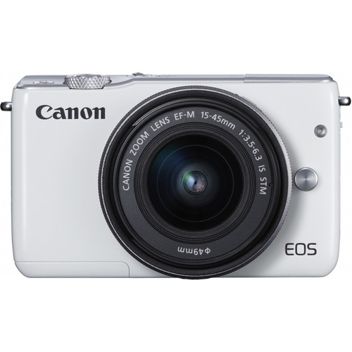 Máy Ảnh Canon EOS M10 (Trắng) EF-M15-45 IS STM - Hàng Nhập Khẩu