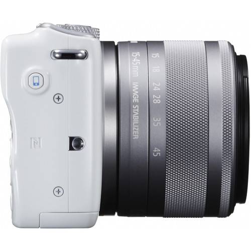 Máy Ảnh Canon EOS M10 (Trắng) EF-M15-45 IS STM - Hàng Nhập Khẩu