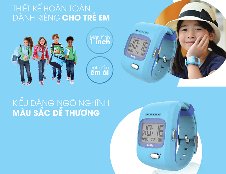 Đồng Hồ Định Vị Trẻ Em Viettel Kiddy 2017 - Hàng Chính Hãng