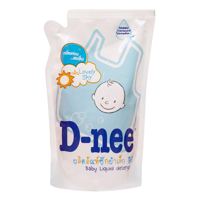 Dung Dịch Giặt Quần Áo Cho Bé D-Nee - Túi 600ml (Xanh)