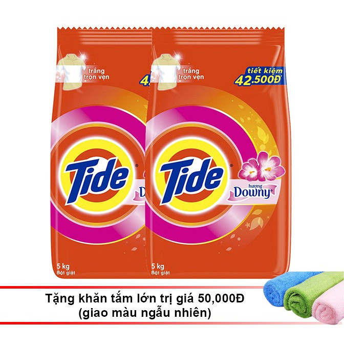 Combo 2 Bột Giặt Tide Hương Downy 5kg