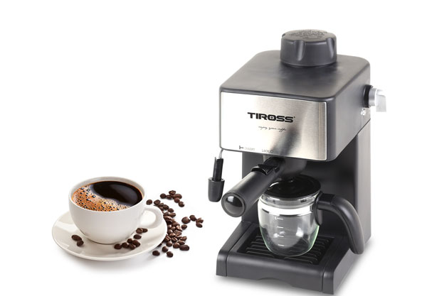 Máy Pha Cà Phê Espresso Tiross TS-621 (4 bar) - Hàng Chính Hãng