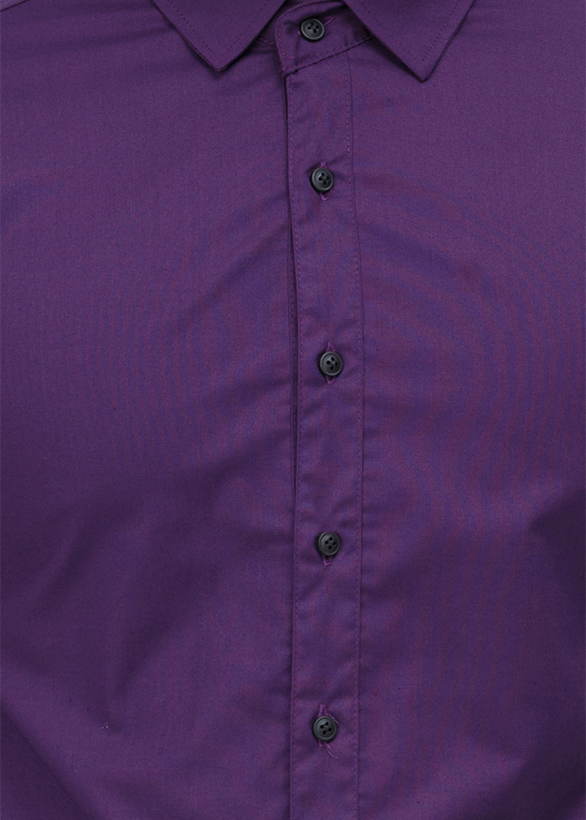 Áo Sơ Mi Nam Tay Dài Slim Fit Titishop SM536 - Tím