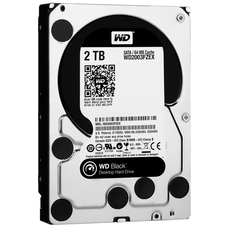 Ổ Cứng HDD WD Black™ 2TB/64MB/7200rpm/3.5 - WD2003FZEX - Hàng chính hãng