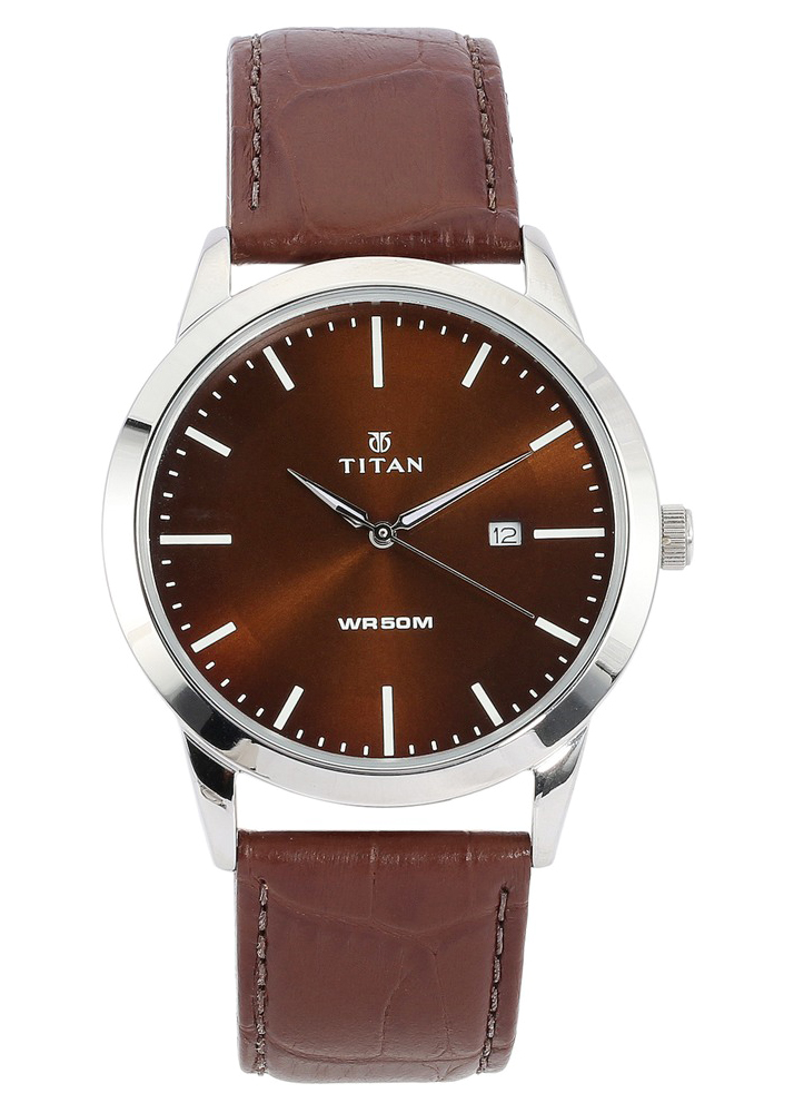 Đồng Hồ Nam Dây Da Titan 1584SL04