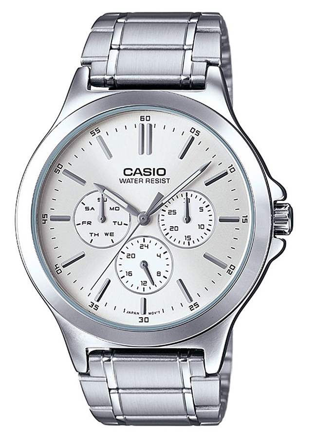 Đồng Hồ Nam Dây Kim Loại Casio MTP-V300D-7AUDF (41.5mm) - Bạc