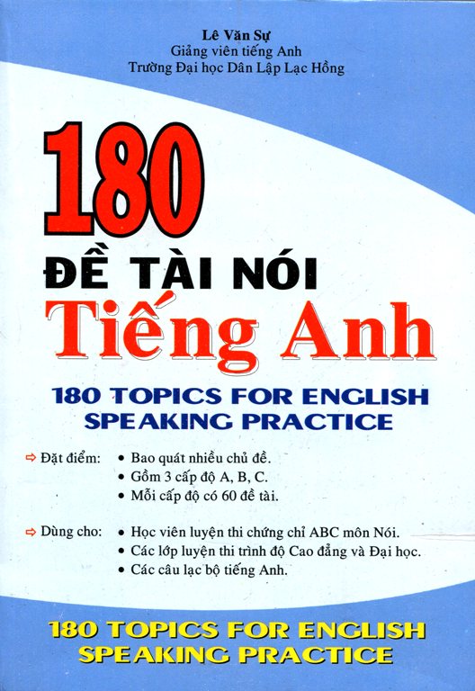 180 Đề Tài Nói Tiếng Anh