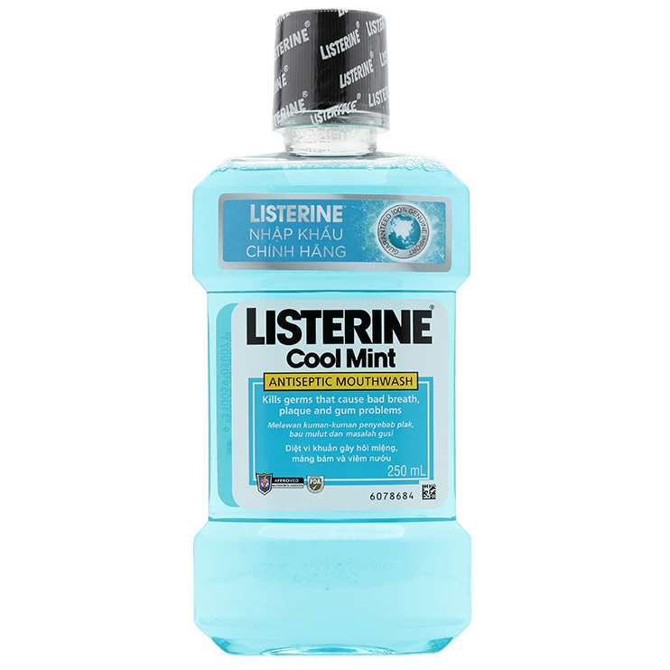 Bộ Đôi Nước Súc Miệng Hương Bạc Hà Listerine Cool Mint (250ml/Chai) - 8850007822127