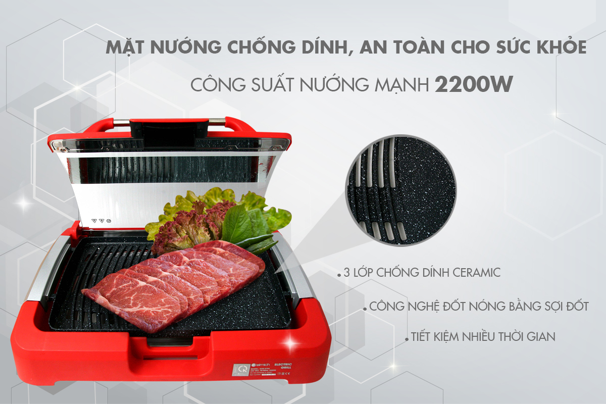 Vỉ Nướng Elmich EGE-0704 - Hàng chính hãng