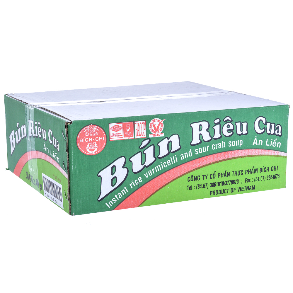 Thùng 30 Gói Bún Riêu Cua Bích Chi 60g