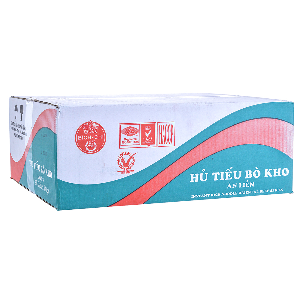 Thùng 30 Gói Hủ Tiếu Bò Kho Bích Chi 60g