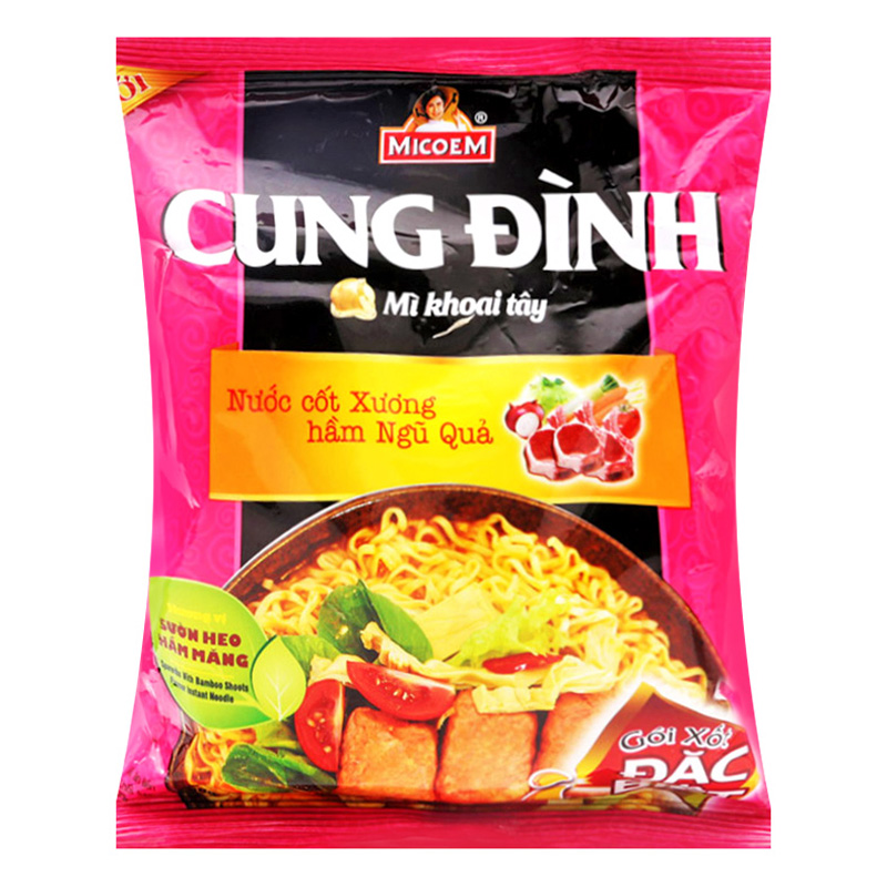 Thùng 30 Gói Mì Cung Đình Hương Vị Sườn Heo Hầm Măng