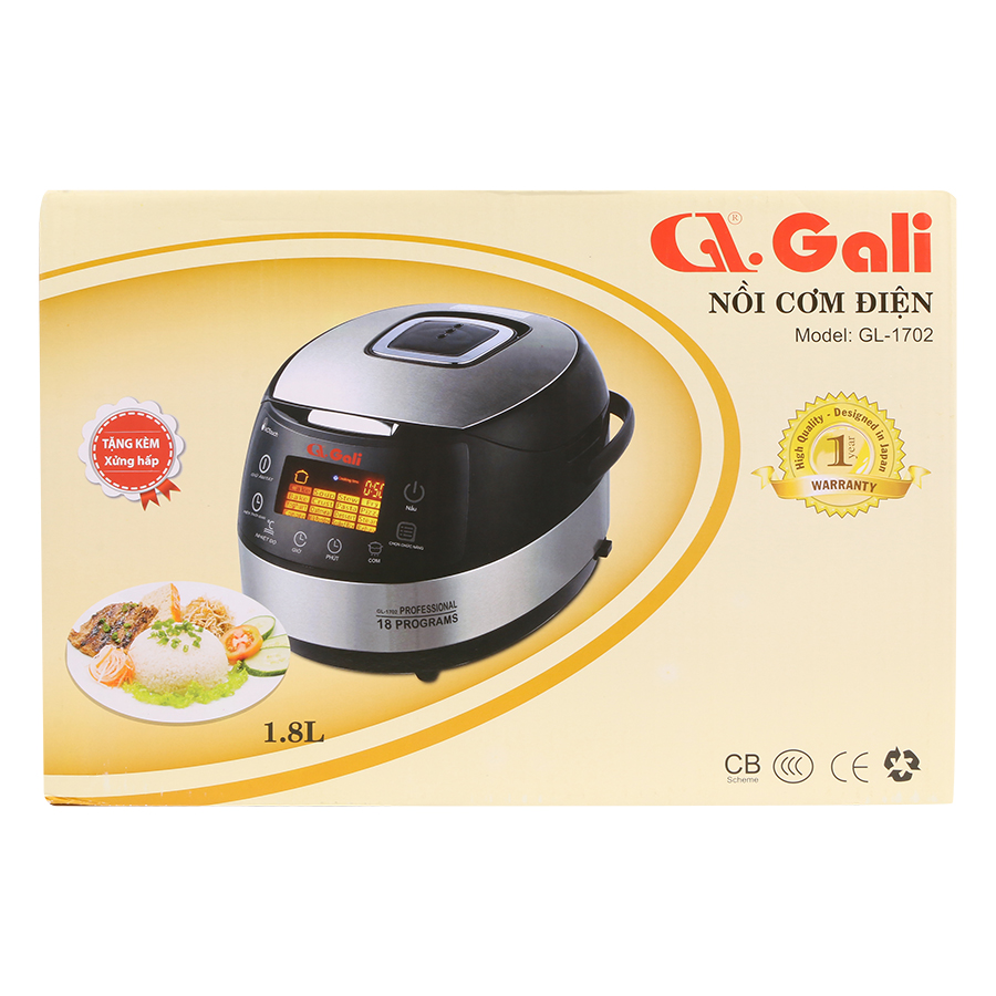 Nồi Cơm Điện Tử Gali GL-1702 (1.8L) - Hàng chính hãng