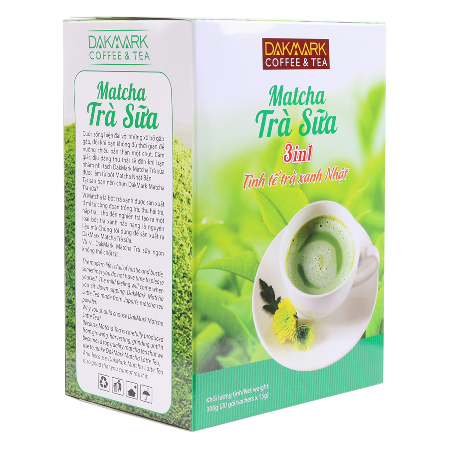 Trà Sữa Matcha DakMark (20 Gói x 15g)