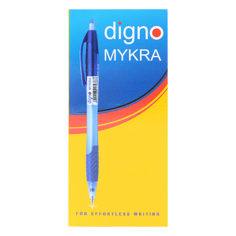 Hộp 10 Cây Viết Bi Gel Digno Mykra (Mực Đen)