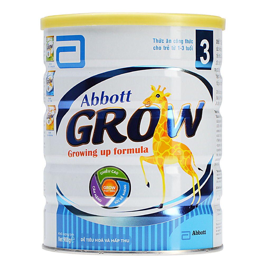 Sữa Bột Abbott Grow 3 cho trẻ từ 1- 2 tuổi (900g)