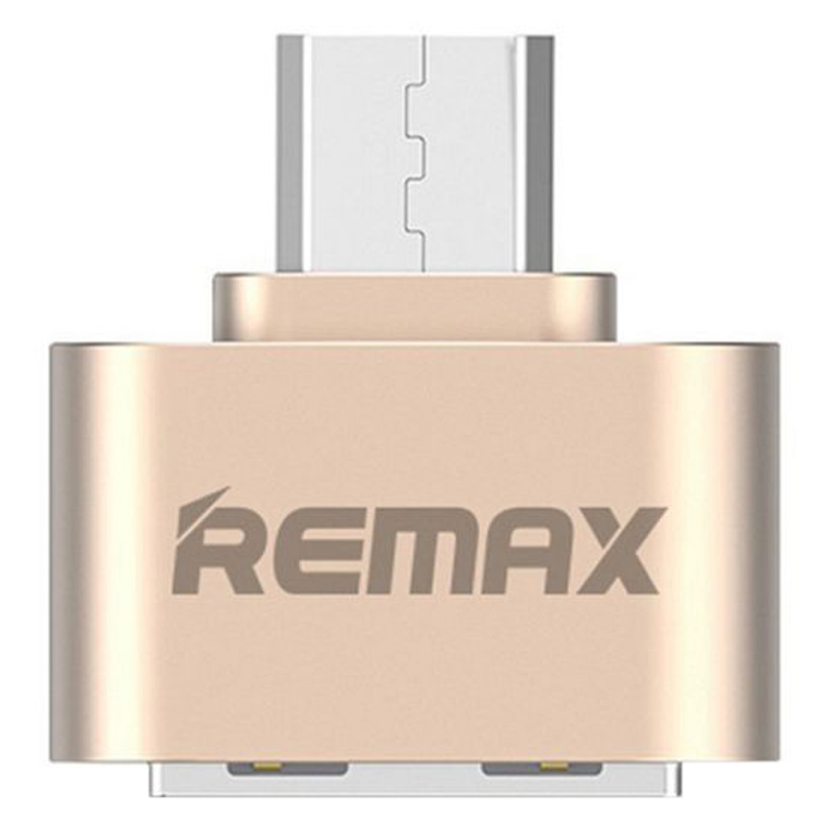 Đầu Chuyển Đổi USB OTG Remax RA-OTG - 2 Cổng Micro USB Và USB 2.0 - Hàng Nhập Khẩu