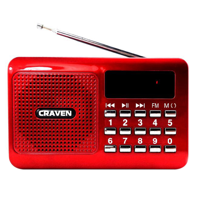 Loa Nghe Nhạc USB Thẻ Nhớ Craven CR-16 + Tặng 1 Cốc Sạc - Hàng Nhập Khẩu