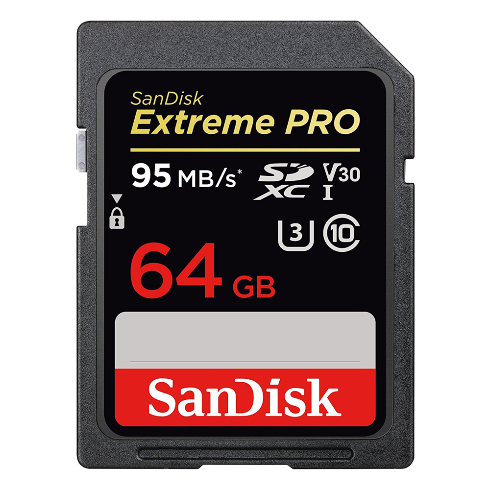 Thẻ Nhớ SDXC SanDisk Extreme Pro V30 64GB Class 10 UHS-I U3 95MB/s - Hàng Chính Hãng