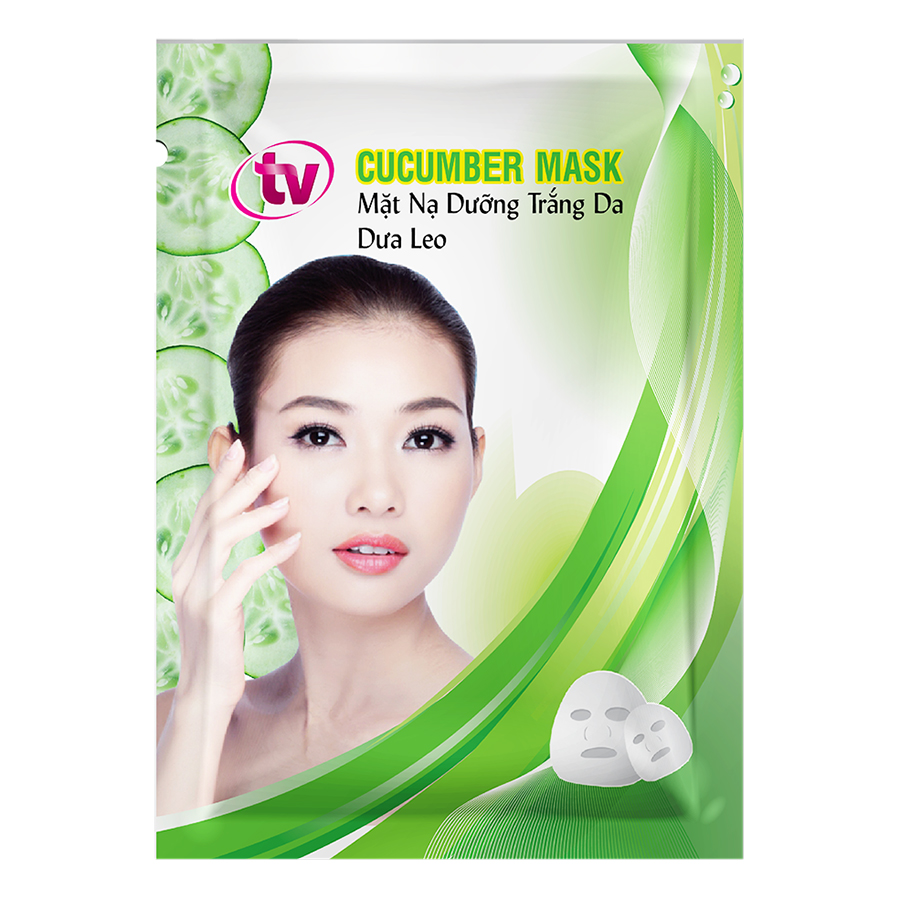 Hộp 5 Miếng Mặt Nạ Dừa Dưỡng Ẩm Chuyên Sâu TV Cucumber Mask TVCM-5