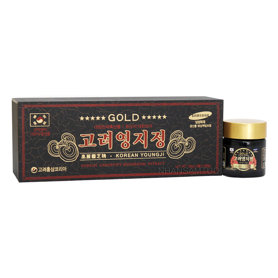 Thực Phẩm Chức Năng Cao Linh Chi Núi Hàn Quốc Hộp Gỗ Đen Cao Cấp Korean Sang - Rok Food