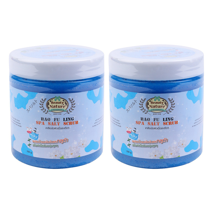 Combo 2 Muối Tắm Spa Bao Fu Ling Beauty Nature Bao Fu Ling Spa Salt Scrub (700g / Hộp)