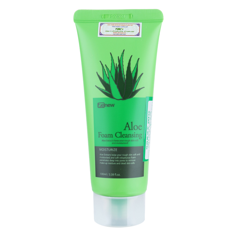 Sữa Rửa Mặt Lô Hội Trắng Da, Sạch Nhờn Benew Aloe (100ml)