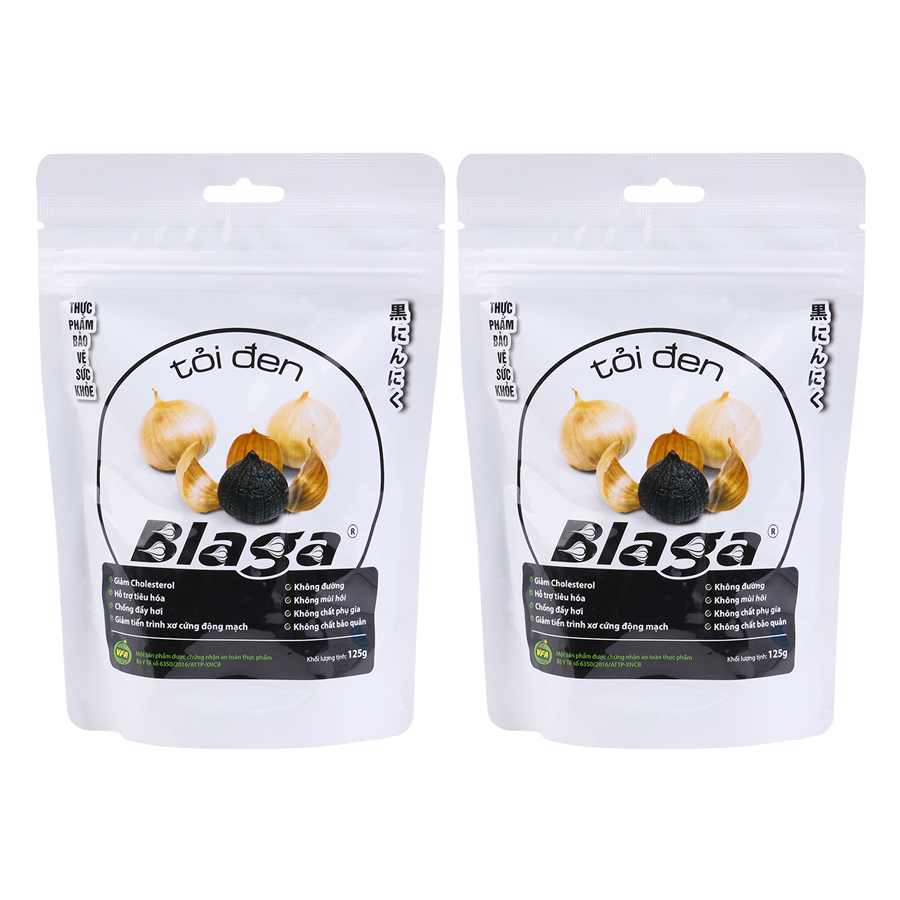 Bộ 2 Tỏi Đen Blaga Túi (125g / Túi)