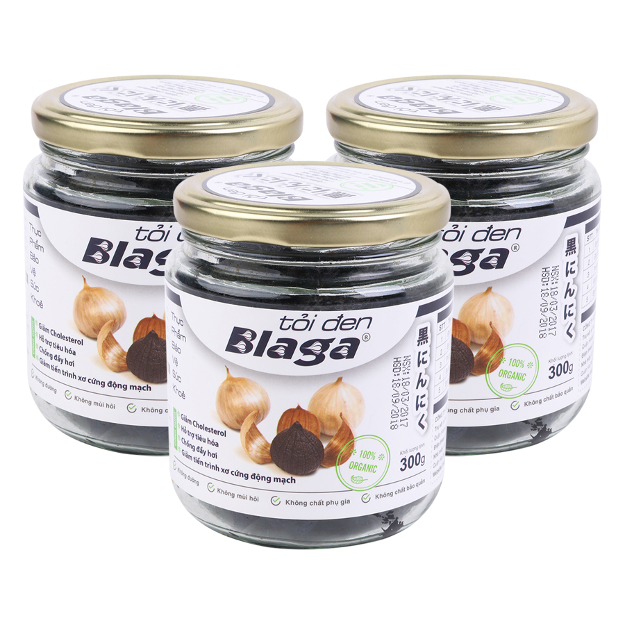 Tỏi Đen Blaga Bộ 3 Lọ (300g / Lọ)