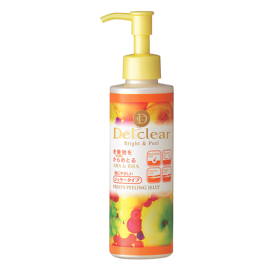 Gel Tẩy Tế Bào Chết Detclear Meishoku Bright &amp; Peel Hương Trái Cây Tổng Hợp (180ml)