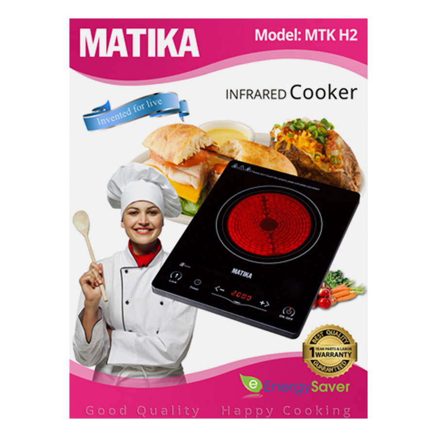 Bếp Hồng Ngoại Matika MTK H2 (2000W) - Hàng Chính Hãng