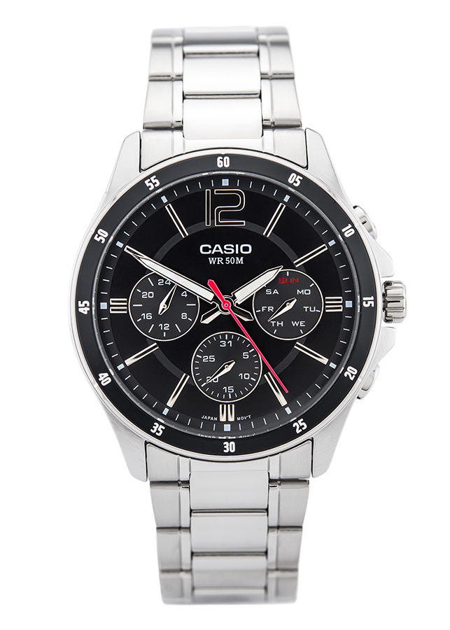 Đồng Hồ Nam Dây Kim Loại Casio MTP-1374D-1AVDF (43.5mm) - Bạc