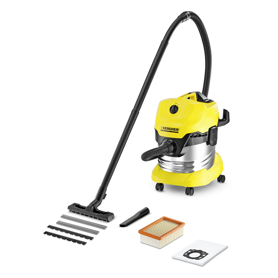 Máy Hút Bụi Khô Và Ướt Karcher WD 4 Preium (1000W) - Hàng Chính Hãng