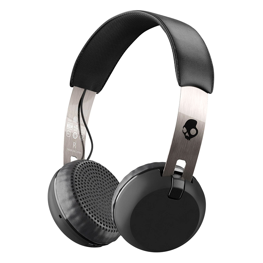 Tai Nghe Bluetooth Skullcandy Grind Wireless S5GBW-J539 - Black/Chrome/Black - Hàng Chính Hãng