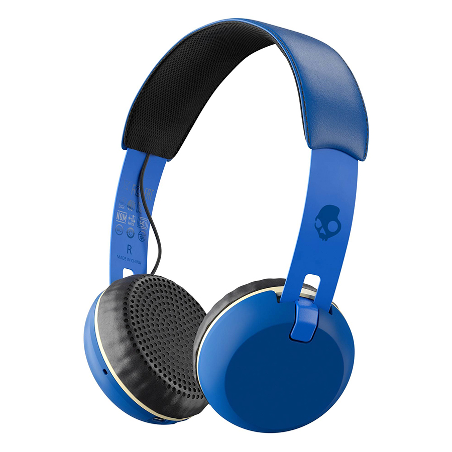 Tai Nghe Bluetooth Skullcandy Grind Wireless S5GBW-J558 - Royl/Cream/Blue - Hàng Chính Hãng