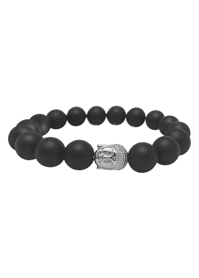 Vòng Tay Đá Obsidian Mix Charm Phật