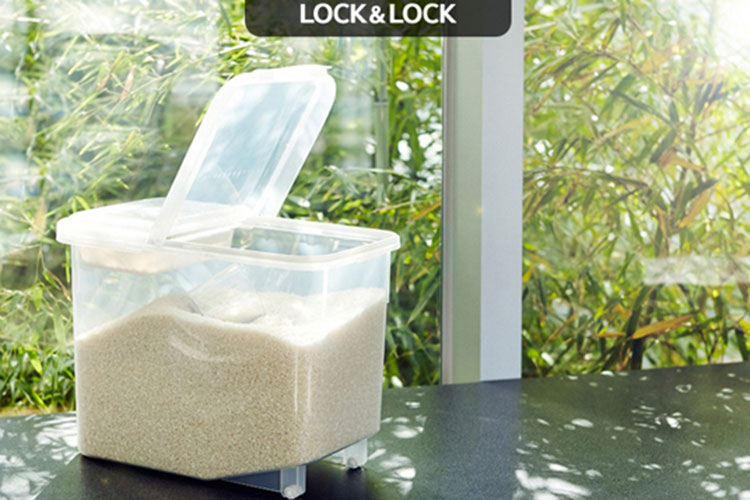 Hộp Bảo Quản Gạo Bằng Nhựa Lock&amp;Lock HPL550 (12kg)