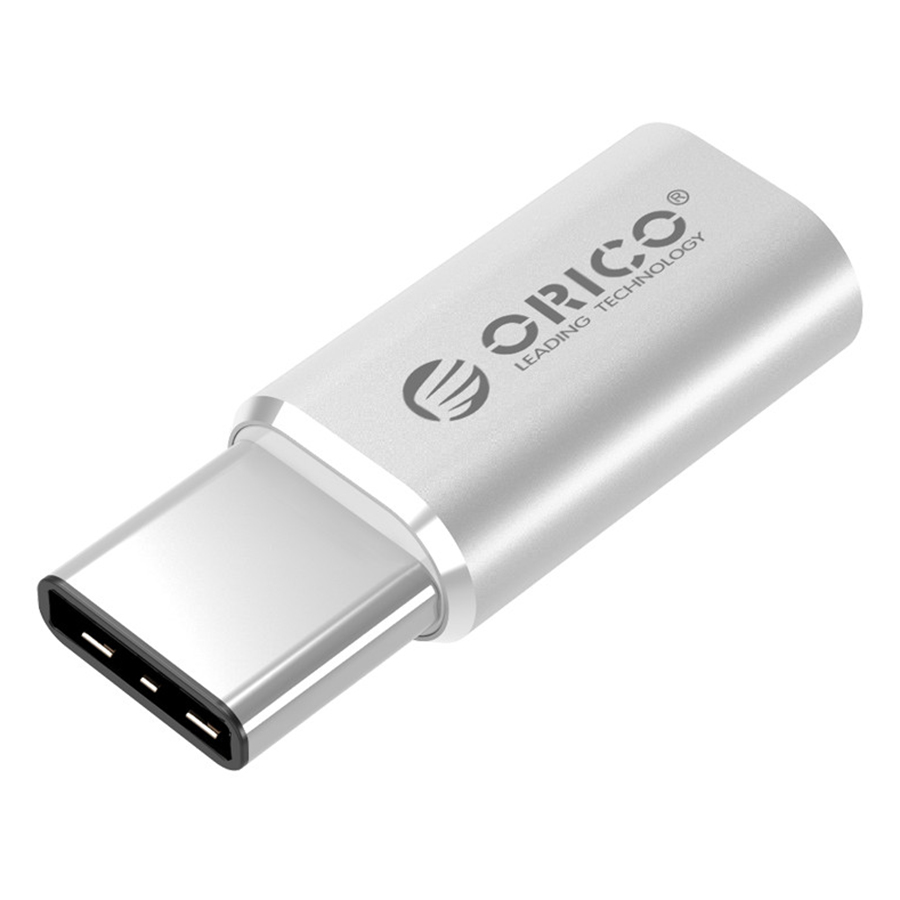 Hình ảnh Bộ Chuyển Micro USB Type B Sang Type C Orico CTM1-SV - Hàng Chính Hãng