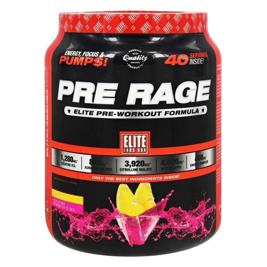 Sữa Uống Trước Khi Tập Vị Chanh Pre Workout Pre Rage Elite Labs SMEL668 (280g)