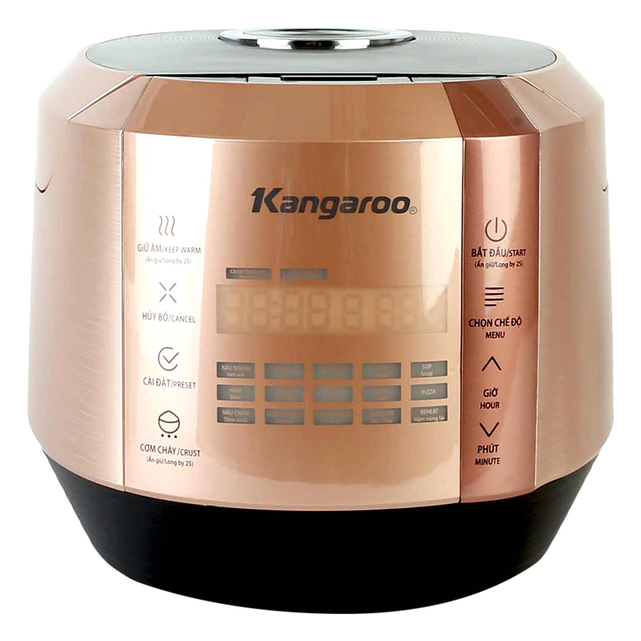  Nồi Cơm Điện Tử Kangaroo KG596 (1.5 Lít) - Vàng đồng - Hàng chính hãng