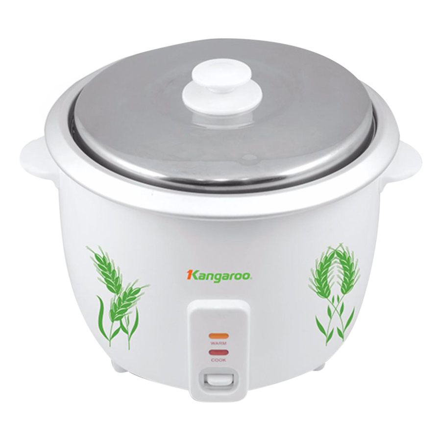 Nồi Cơm Điện Kangaroo KG12S (1.8L) - Trắng - Hàng chính hãng