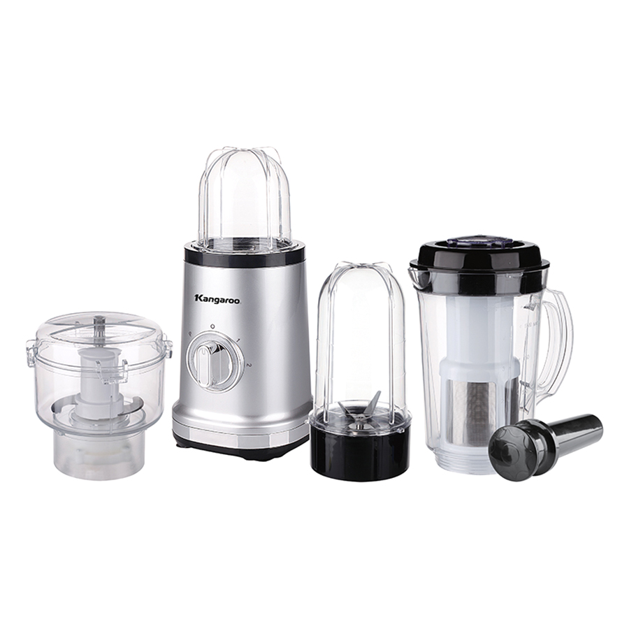Máy Xay Sinh Tố 4 Cối Kangaroo KG4B2 - Bạc - Hàng chính hãng