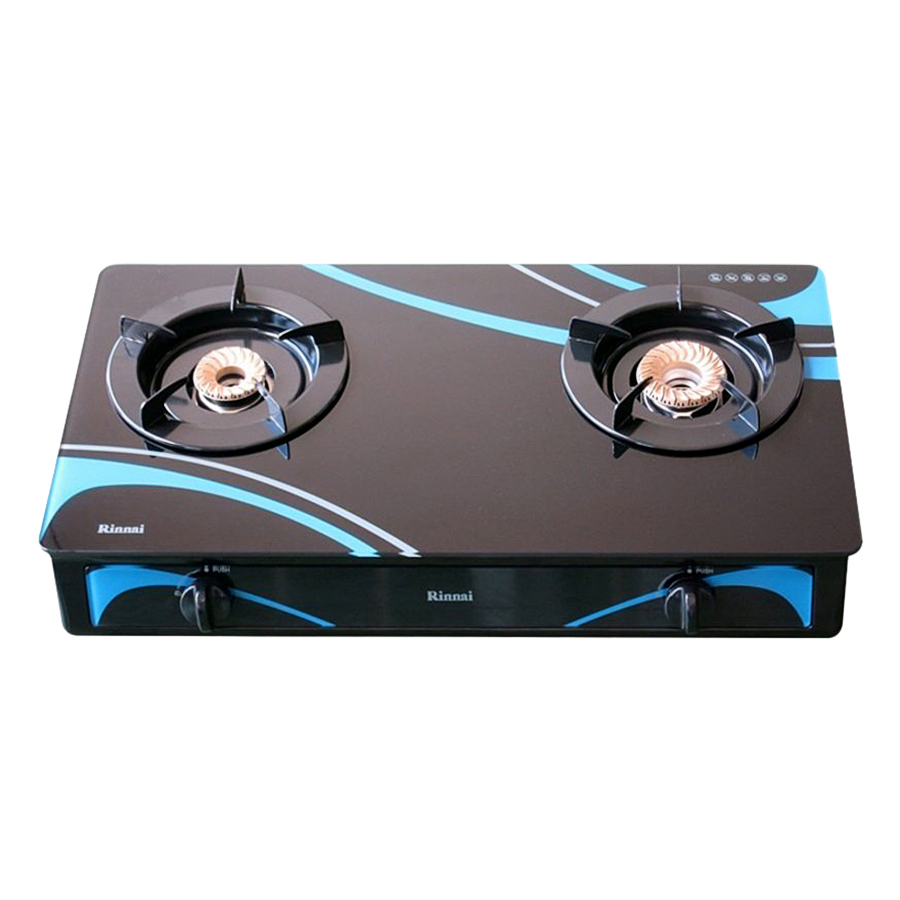 Bếp Gas Dương Rinnai RV-3615GL - Đen - Hàng Chính Hãng