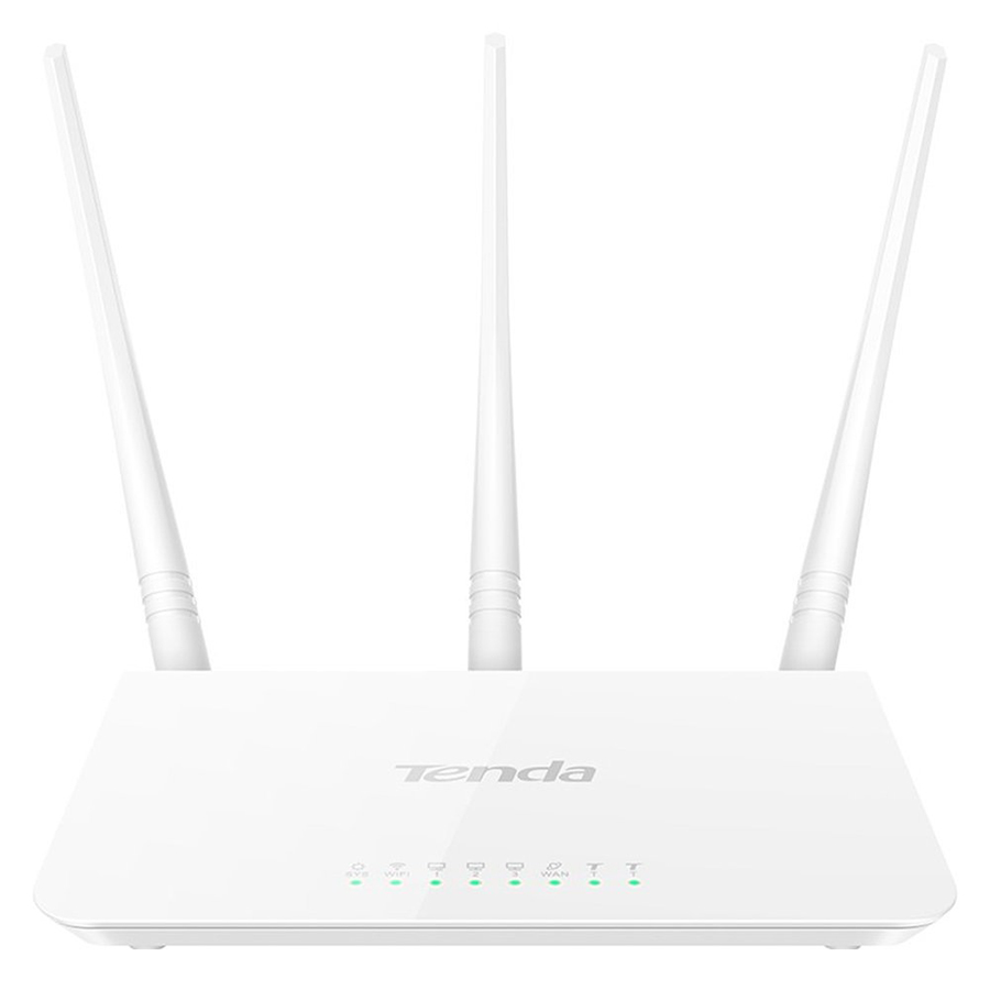 Thiết Bị Phát Sóng Wifi Chuẩn N Tenda F3 (300Mbps) - Trắng - Hàng Chính Hãng