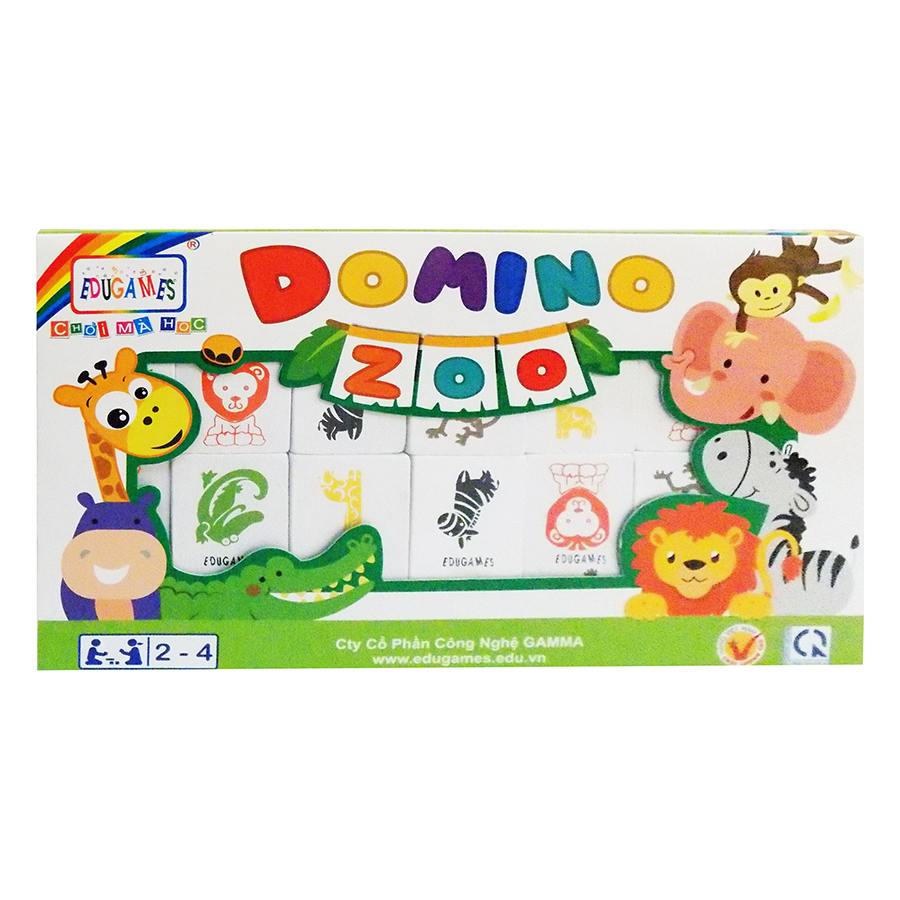 Đồ Chơi Gỗ Domino EDUGAMES Zoo GA614