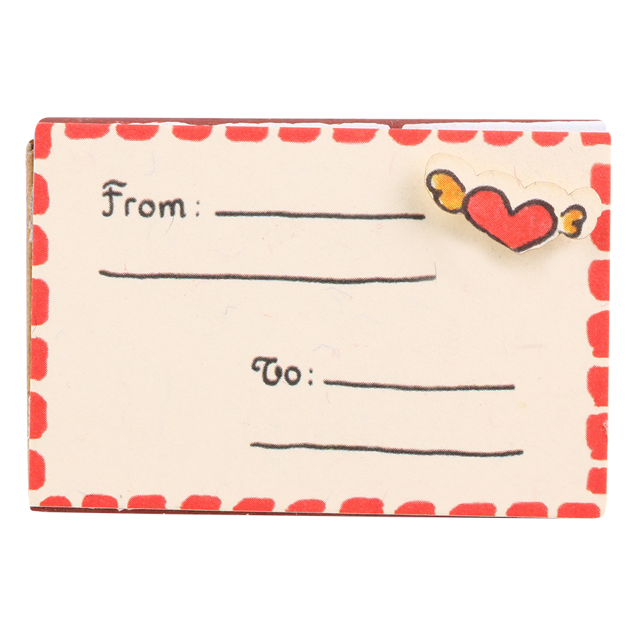 Thiệp Tình Yêu Hộp Diêm From To I Love You Envelope